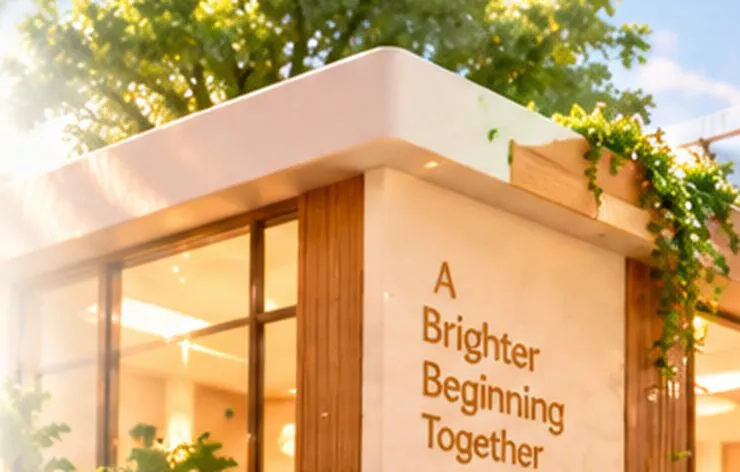 The front of a warm, modern preschool