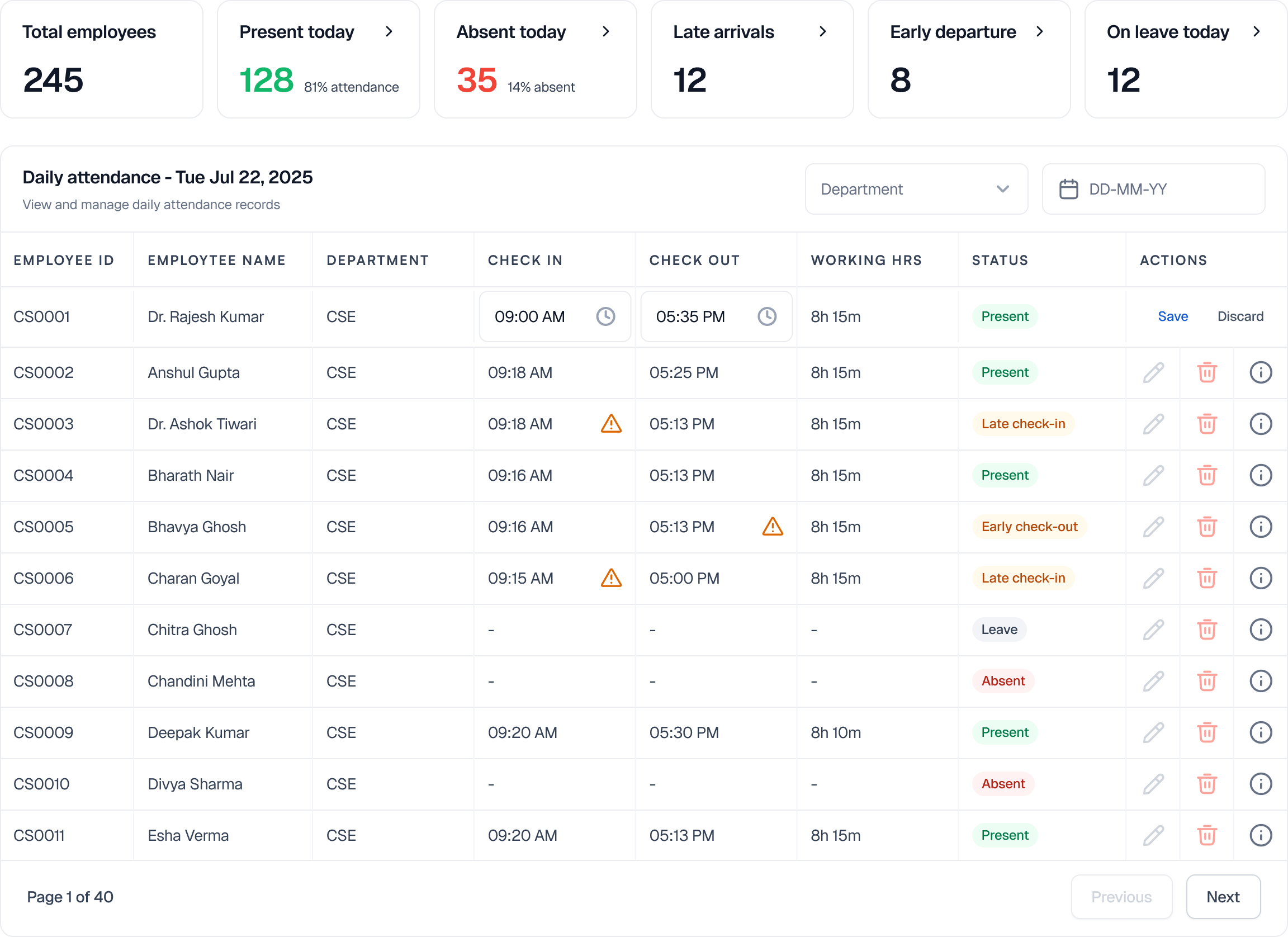 Administration module preview