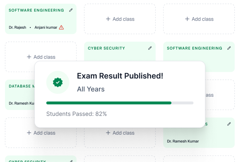Academics module preview