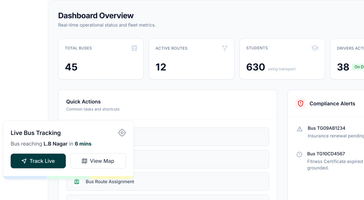 Transport management product preview